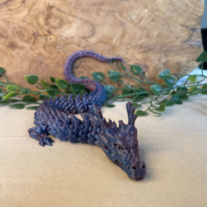 dragon articulé bleu violet